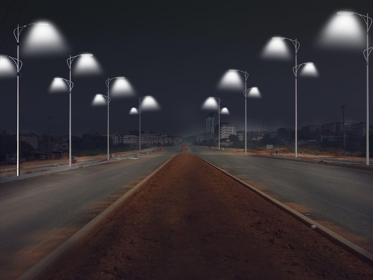 路燈效果圖|平面|海報(bào)|溫馨精靈 